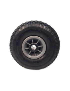 Ruota DI Carrello a mano GONFIATA DIAMETRO 260 MM ASSE 25 MM S2700P (PNEUMATICO 3.00-4)