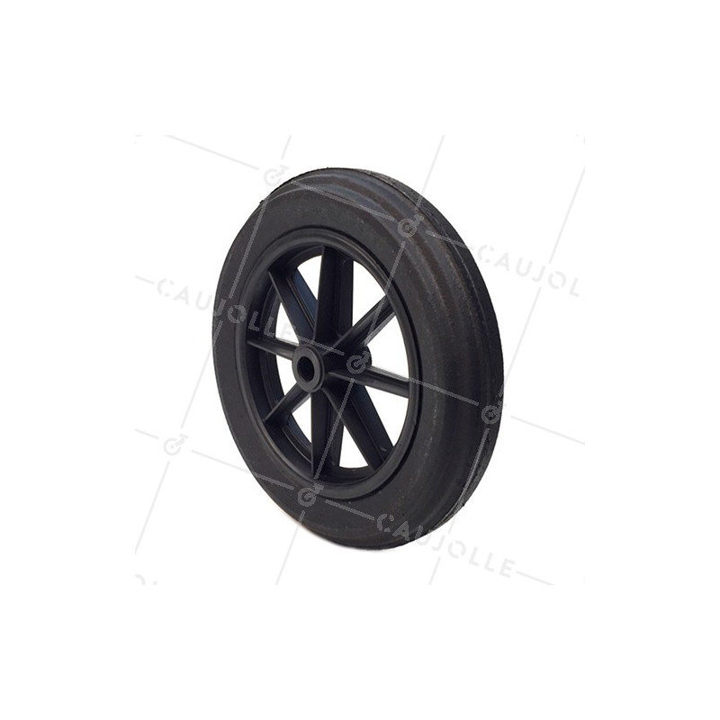 Ruota di carriola INCREVABILE DURA DIAMETRO 400 MM ASSE 25 MM S605DP R25-74