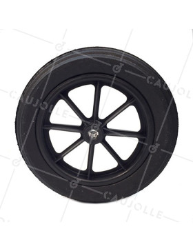 Ruota di carriola INCREVABILE DURA DIAMETRO 400 MM ASSE 25 MM S605DP R25-74