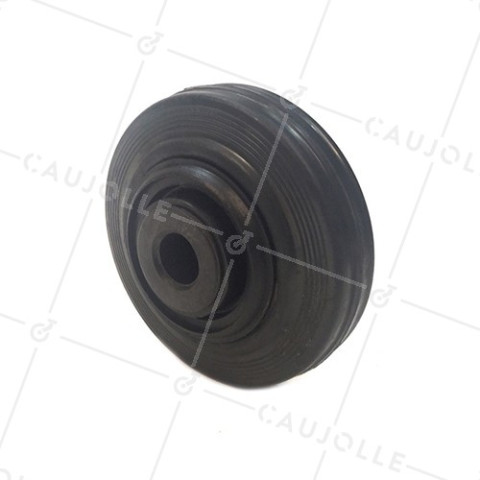 Ruota DI MANUTENZIONE IN GOMMA DIAMETRO 125 MM CARICO 200 KG ASSE 20 MM - S2000PC125R20 • Caujolle