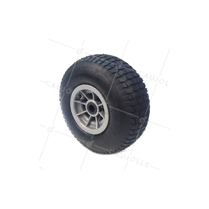 Ruota GONFIATA A CRAMPONI DIAMETRO 345 MM ASSE 25MM DUMPER 15X6