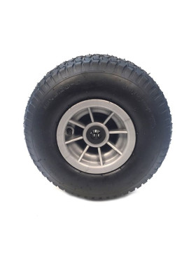 Ruota GONFIATA A CRAMPONI DIAMETRO 345 MM ASSE 25MM DUMPER 15X6