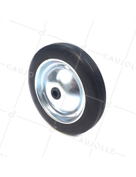 Ruota DI BICICLETTINA IN GOMMA DIAMETRO 182 MM CARICO 30KG ASSE 12 MM - S7200182 • Caujolle