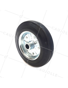 Ruota GOMMA DI MANOVRA DIAMETRO 200 MM CARICO 200KG ASSE 20 MM RULLI - S2000TS200 • Caujolle