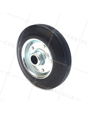 Ruota IN GOMMA DI MANUTENZIONE DIAMETRO 250MM CARICO 200KG ASSE 25 MM RULLI - S2000TS250 • Caujolle