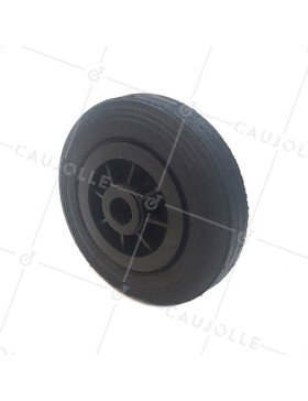 Ruota DI MANUTENZIONE IN GOMMA DIAMETRO 200 MM CARICO 200KG ASSE 25 MM - S2000PSR25 • Caujolle