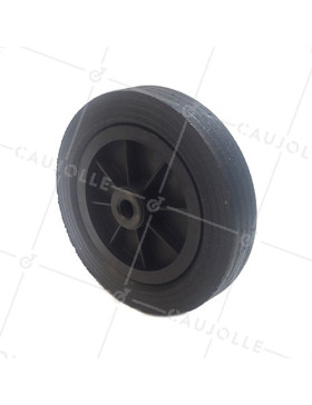 Ruota DI MANUTENZIONE IN GOMMA DIAMETRO 250 MM CARICO 200KG ASSE 20 MM - S2000PS250 • Caujolle