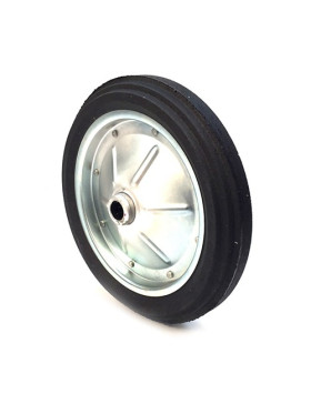 Ruota di carriola INDESTRUTTIBILE GOMMA DURA DIAMETRO 360 MM ASSE 25 MM S600