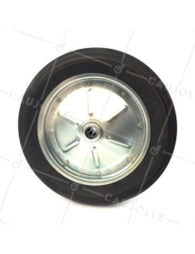Ruota di carriola INCREVABILE GOMMA DURA DIAMETRO 400 MM ASSE 20 MM S600