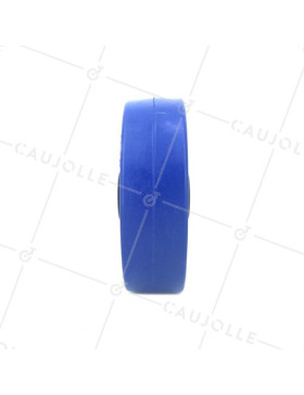 Ruota INDUSTRIALE NON MACCHIATE IN GOMMA MORBIDA BLU DIAMETRO 125MM ASSE 12 MM