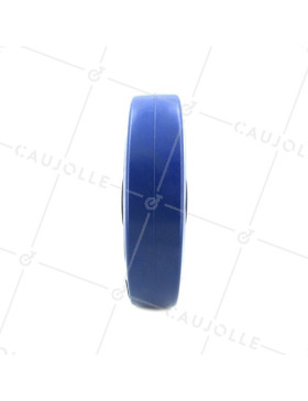 Ruota INDUSTRIALE NON MACCHIANTE GOMMA FLESSIBILE BLU DIAMETRO 200MM ASSE 20 MM