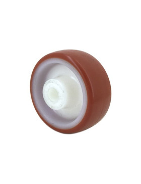 Ruota INDUSTRIALE POLIURETANO ROSSO DIAMETRO 150 MM ASSE 12 MM