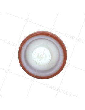Ruota INDUSTRIALE POLIURETANO ROSSO DIAMETRO 150 MM ASSE 12 MM