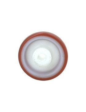 Ruota INDUSTRIALE POLIURETANO ROSSO DIAMETRO 150 MM ASSE 12 MM