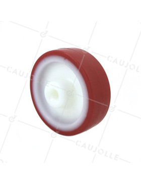 Ruota D'ABRI DI PISCINA NYLON POLIURETANO DIAMETRO 100MM CARICO 200 KG ASSE 12 MM • Caujolle