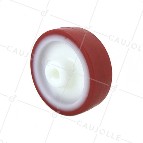 Ruota D'ABRI DI PISCINA NYLON POLIURETANO DIAMETRO 100MM CARICO 200 KG ASSE 12 MM • Caujolle