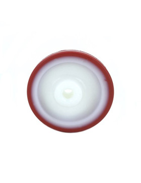Ruota INDUSTRIALE POLIURETANO ROSSO DIAMETRO 100MM ASSE 12 MM