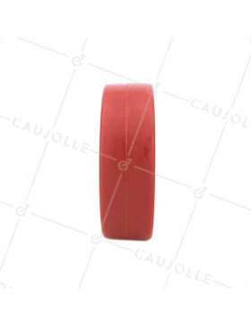 Ruota INDUSTRIALE POLIURETANO ROSSO DIAMETRO 100MM ASSE 12 MM