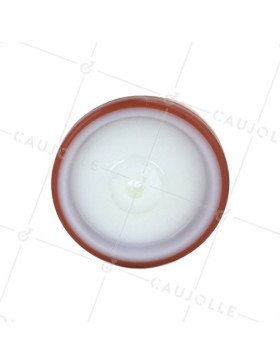 Ruota INDUSTRIALE POLIURETANO ROSSO DIAMETRO 125 MM ASSE 15 MM