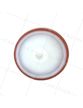 Ruota INDUSTRIALE POLIURETANO ROSSO DIAMETRO 150 MM ASSE 20 MM