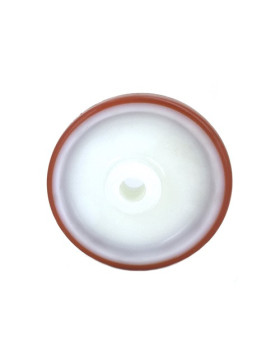Ruota INDUSTRIALE POLIURETANO ROSSO DIAMETRO 150 MM ASSE 20 MM