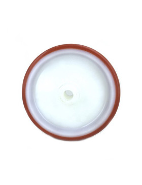 Ruota INDUSTRIALE POLIURETANO ROSSO DIAMETRO 200 MM ASSE 20 MM