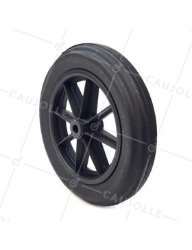 Ruota di carriola INCREVABILE DURE DIAMETRO 400 MM CARICO 150KG ASSE DI 20 MM - S605DP 400 L20-74 • Caujolle
