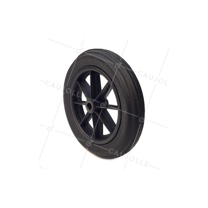 Ruota di carriola INCREVABILE DURE DIAMETRO 400 MM CARICO 150KG ASSE 25 MM RULLI - S605DP L25-74