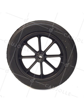 Ruota di carriola INCREVABILE DURE DIAMETRO 400 MM CARICO 150KG ASSE 25 MM RULLI - S605DP L25-74