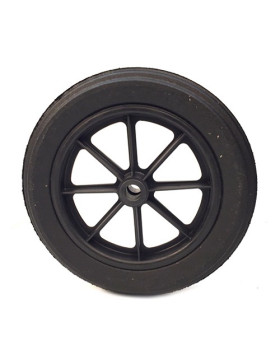 Ruota di carriola INCREVABILE DURE DIAMETRO 400 MM CARICO 150KG ASSE 25 MM RULLI - S605DP L25-74