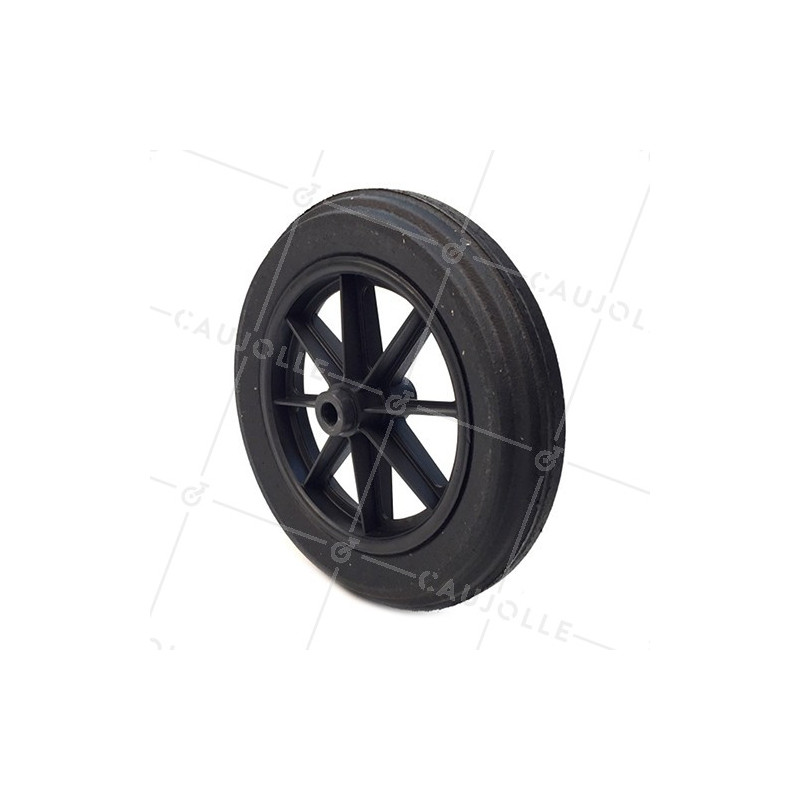 Ruota di carriola INCREVABILE DURA DIAMETRO 400 MM ASSE 20 MM S605DP R20-100
