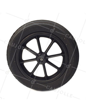Ruota di carriola INCREVABILE DURA DIAMETRO 400 MM ASSE 20 MM S605DP R20-100