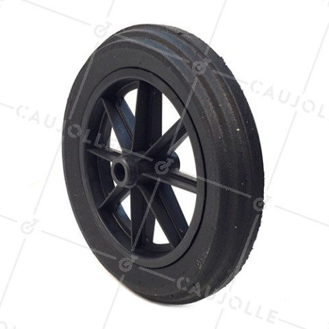 Ruota di carriola INCREVABILE DURE DIAMETRO 400 MM CARICO 150KG ASSE DI 25 MM - S605DP 400 R25-100 • Caujolle