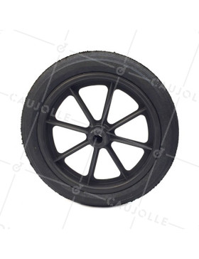 Ruota di carriola INCREVABILE DURA DIAMETRO 360 MM ASSE 20 MM S605DP L20-100