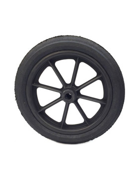 Ruota di carriola INCREVABILE DURA DIAMETRO 360 MM ASSE 20 MM S605DP L20-100