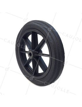 Ruota di carriola INCREVABILE DURE DIAMETRO 360 MM CARICO 125KG ASSE DI 20 MM - S605DP 360 R20-74 • Caujolle
