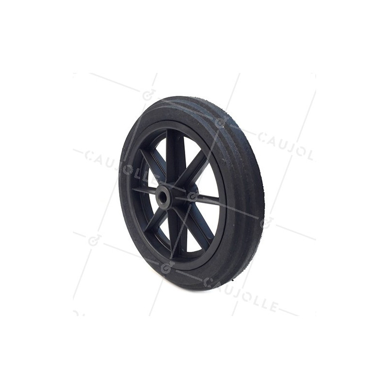 Ruota di carriola INCREVABILE DURA DIAMETRO 360 MM ASSE 20MM S605DP R20-74