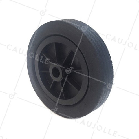 Ruota DI MANUTENZIONE IN GOMMA DIAMETRO 250 MM CARICO 200KG ASSE 25 MM - S2000PS250 • Caujolle