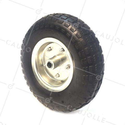 Ruota di carriola GONFIATA DIAMETRO 330 MM CARICO 50KG PER ASSE DI 20 MM - S1001 • Caujolle