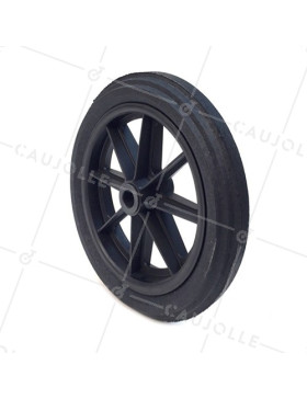 Ruota di carriola INCREVABILE DURE DIAMETRO 360 MM CARICO 125KG ASSE DI 25 MM - S605DP 360 L25-74 • Caujolle