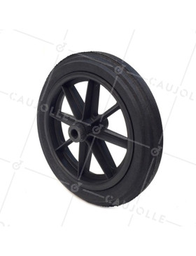 Ruota di carriola INCREVABILE DURO DIAMETRO 360 MM CARICO 125 KG ASSE DI 20 MM - S605DP 360 L20-100 • Caujolle