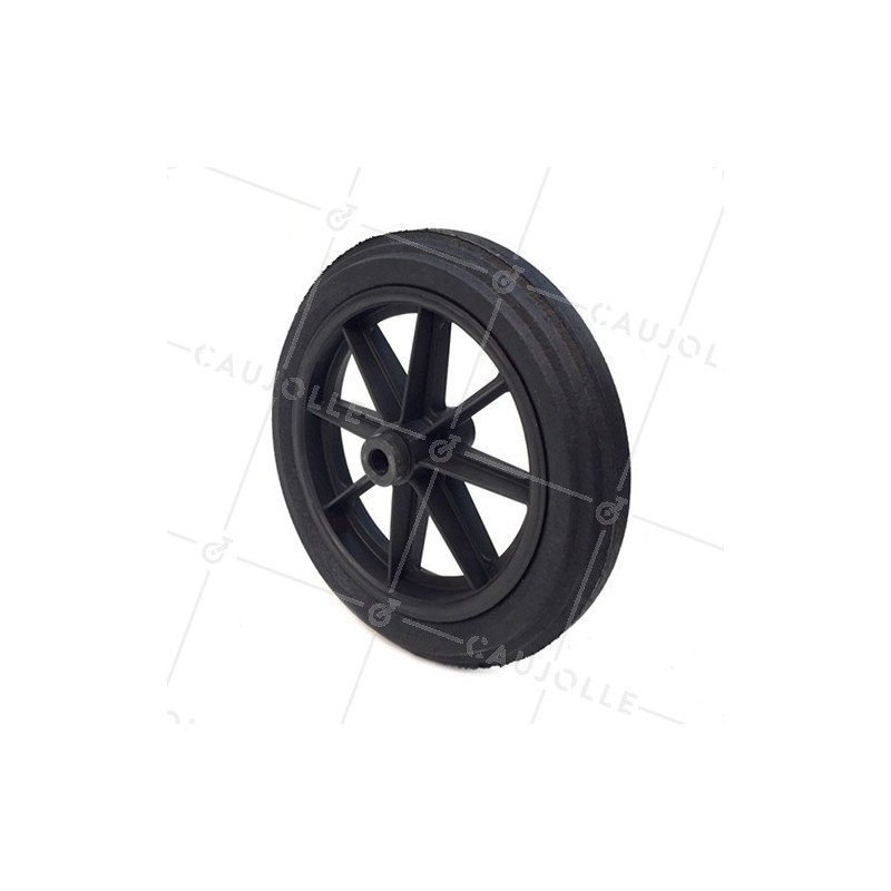 Ruota di carriola INCREVABILE DURA DIAMETRO 360 MM ASSE 20 MM S605DP L20-100