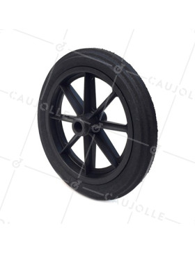 Ruota di carriola INCREVABILE DURE DIAMETRO 360 MM CARICO 125KG ASSE DI 25 MM - S605DP 360 L25-100 • Caujolle