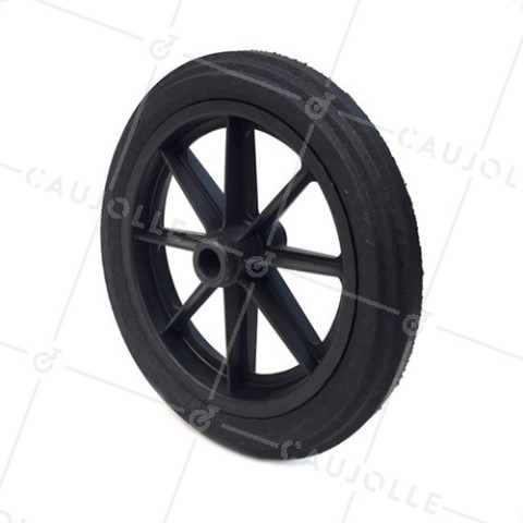 Ruota di carriola INCREVABILE DURE DIAMETRO 360 MM CARICO 125KG ASSE DI 25 MM - S605DP 360 L25-100 • Caujolle