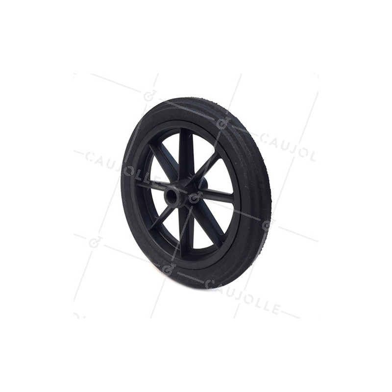 Ruota di carriola INCREVABILE DURA DIAMETRO 360 MM ASSE 25 MM S605DP L25-100