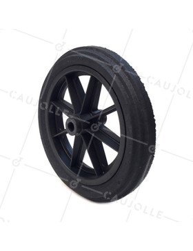 Ruota di carriola INCREVABILE DURE DIAMETRO 360 MM CARICO 125KG ASSE DI 20 MM - S605DP 360 R20-100 • Caujolle