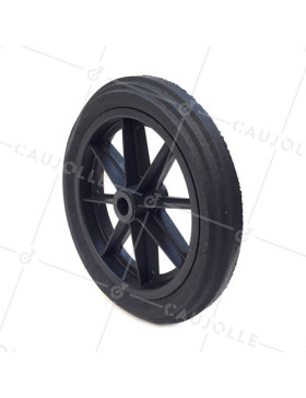 Ruota di carriola INDEFORMABILE DIAMETRO 360 MM CARICO 125KG ASSE DI 25 MM - S605DP 360 R25-74 • Caujolle