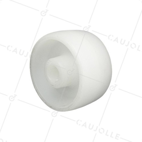 Ruota POLIPROPILENE DIAMETRO 65 MM CARICO 80 KG ASSE 12 MM LISCIO - S2450P65 • Caujolle