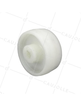Ruota POLIPROPILENE DIAMETRO 80 MM CARICO 80 KG ASSE 12 MM LISCIO - S2450P80 • Caujolle
