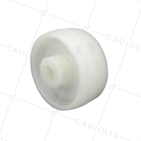 Ruota POLIPROPILENE DIAMETRO 80 MM CARICO 80 KG ASSE 12 MM LISCIO - S2450P80 • Caujolle